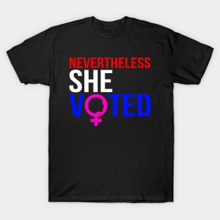 Nevertheless She Voted Feminist T-Shirt